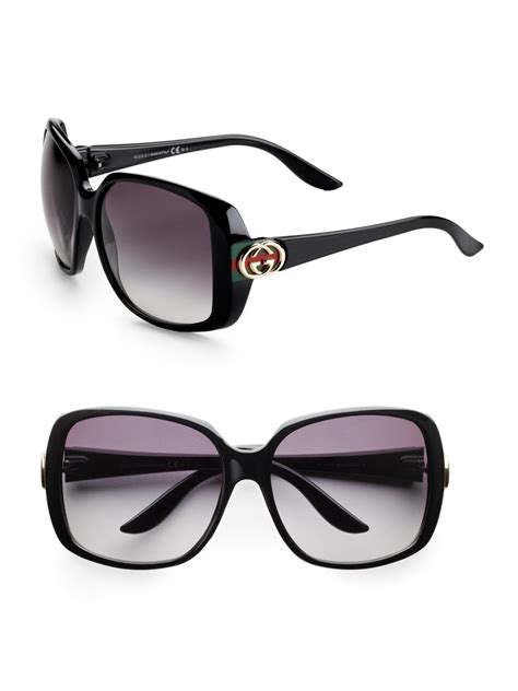 gucci sunglasses black leather|Gucci sunglasses sale or clearance.